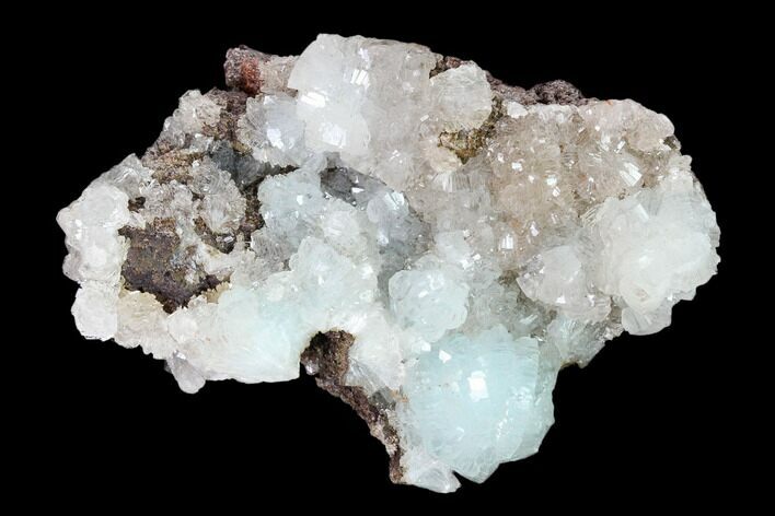Lustrous Hemimorphite Crystal Cluster - Congo #148433